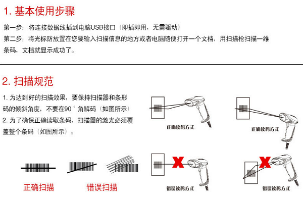 扫描枪使用方法