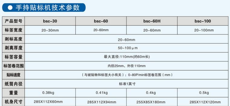 自动贴标机参数