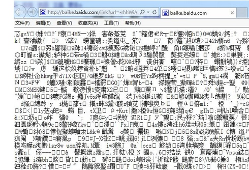 打开网页出现乱码